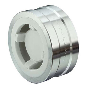 Wafer type check valve Series: ChemDisc DTEF Type: 72628 Stainless steel, TFM lined Wafer type PN10